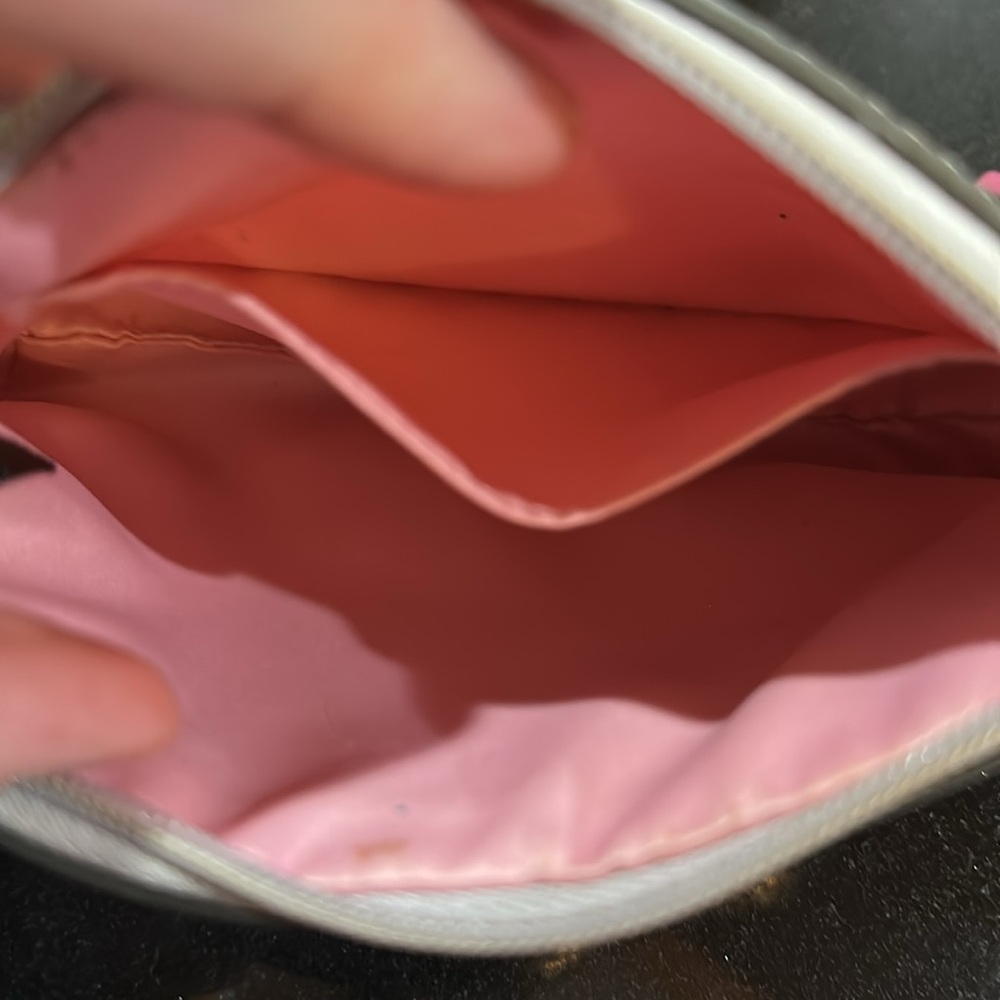 EUC Sateen Coach POPPY.- RARE Butterfly print LARGE Wristlet - Picture 4 of 7